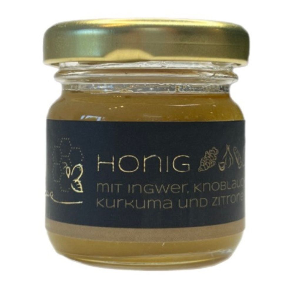 Honig mit Ingwer, Knoblauch, Kurkuma und Zitrone – Bild 3