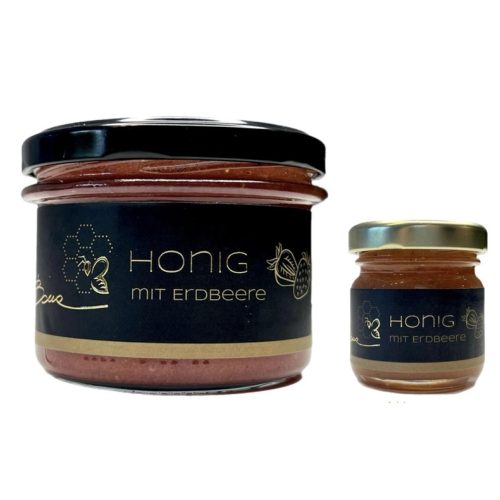 Honig mit Erdbeere