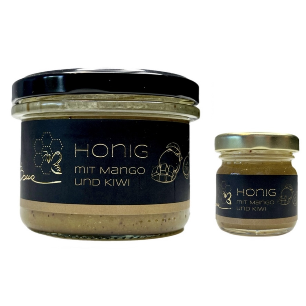 Honig mit Mango und Kiwi